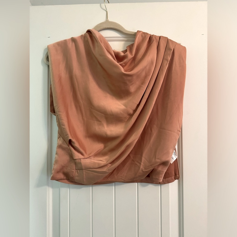 DO+BE orange silk tanktop